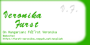veronika furst business card
